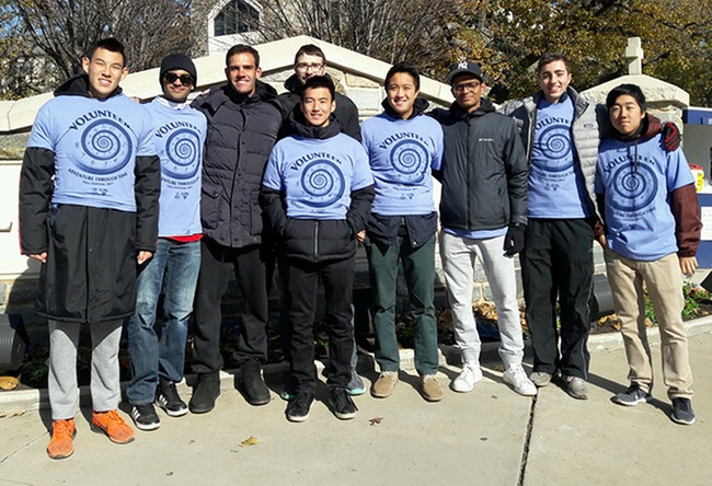 Men's tennis pictured at the Villanova Special Olympics event