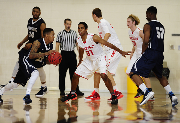 Men's Basketball Tripped Up by Johns Hopkins, 61-50