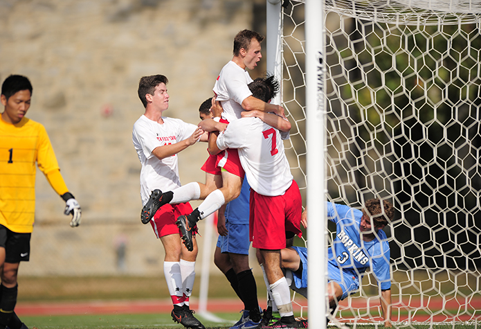 Men's Soccer Turns to Youth for 3-2 win over Johns Hopkins