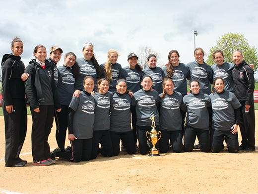 Centennial champs!!! Softball claims conference title with 6-2 victory over Mules