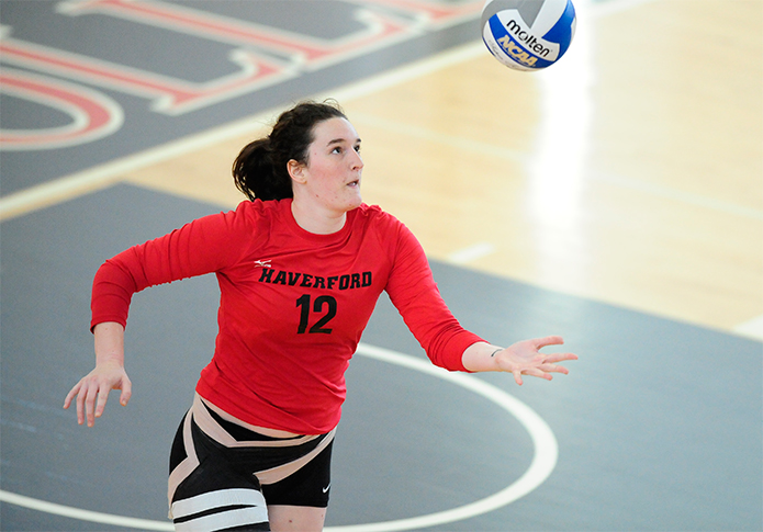 Volleyball Splits During Day Two of Haverford Invitational