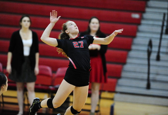 Volleyball Splits The Day At Dickinson Tri-Match