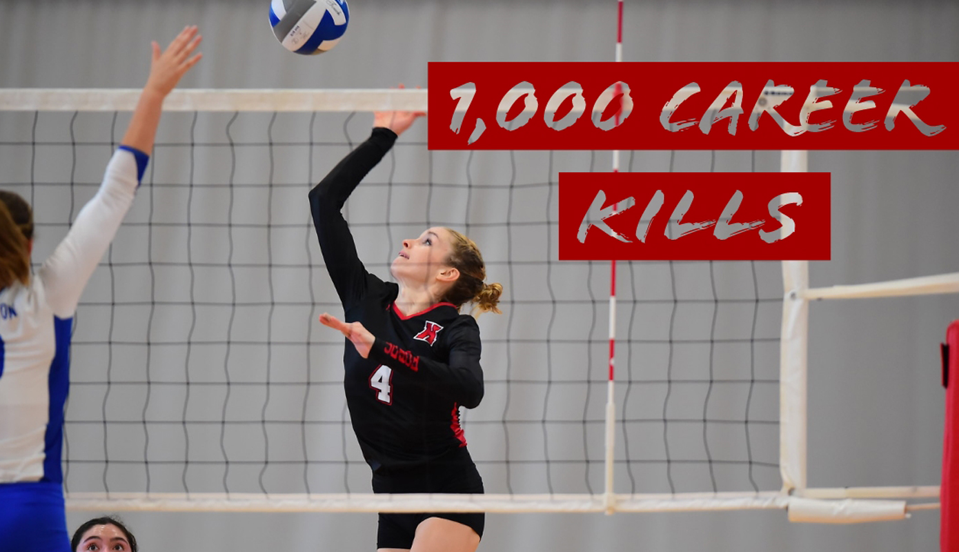 Natalie Pisch Records 1,000th Kill as Volleyball Splits at Stevens Invitational