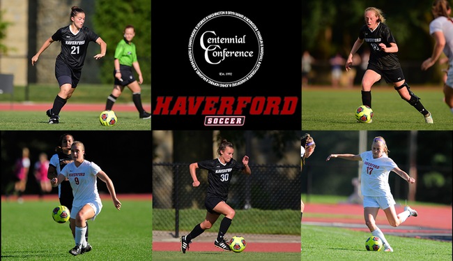 Five Named All-Centennial Conference for Women's Soccer