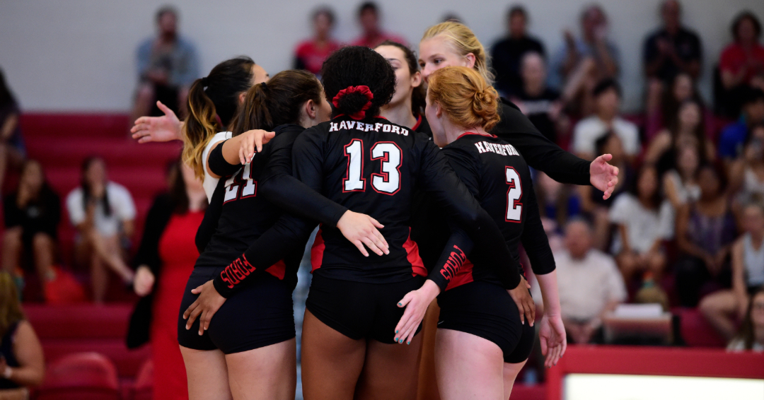 Volleyball Upended by Swarthmore in CC First Round, 3-1