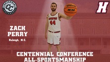 Zach Perry Selected to Centennial Conference Men's Basketball All-Sportsmanship Team